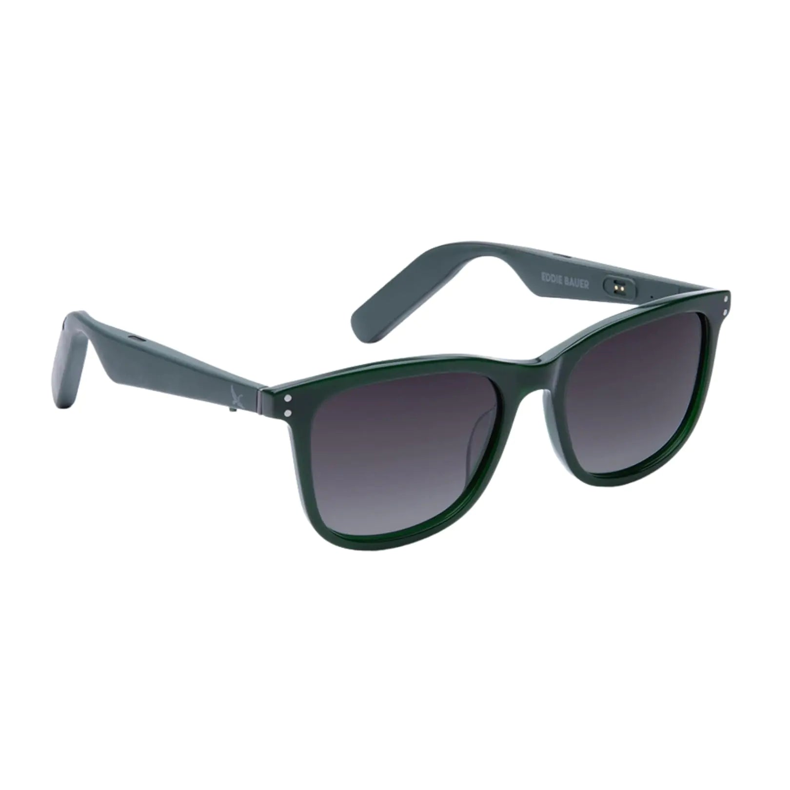 Eddie Bauer Smart Glasses for Men Bluetooth Smart Glasses with UV400 Polarized Lenses Open Ear Speakers & Microphone Velocity (Standard)